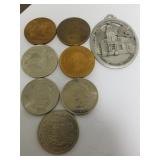 (8) Exonumia Tokens - State Collectables