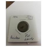 1896 Indian Cent Rainbow Full Liberty