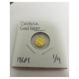 1864 California Gold Token