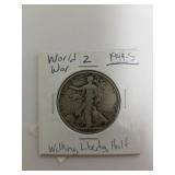 1944S Walking Liberty Half Dollar - WWII