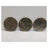 (1) 1971 & (2) 1972 Eisenhower Dollars