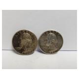 (2) Silver Quarters - 1959 & 1962