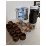 Krups Grinder, Napkin Rings, Brita Filters