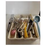 Assorted Kitchenware With Organizer