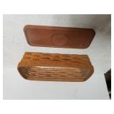 Longaberger Bread Basket & Bread Basket Brick