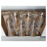 Gold Leaf Glassware