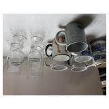 Assorted Mugs & Glass Stemware