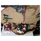 15 Inch Tree Skirt & Full Size Tree Skirt
