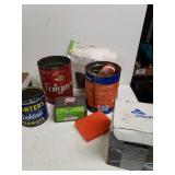 Assorted Nails, Bolts, Rear Lawn Mower Reflector