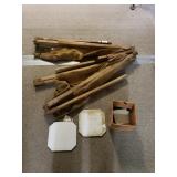 Canvas Wooden Cot & Misc Tiles