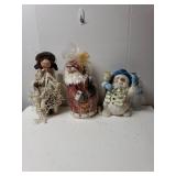 Christmas Angel, Santa Stackable Boxes, And