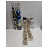 Two Department 56 Tinsel Ball Garland, Two