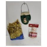 Christmas Garland,  Santa Air Freshener Doll And