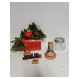 Christmas Decor,  Mailbox, Glass Jar, Cookie