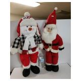 Stand Up Snowman And Santa