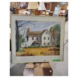 Empty House On Route 328 Paintint By Rose Doster