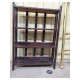 35 ¼" Tall Wooden Shelving Unit