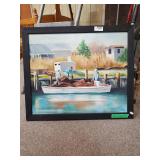 Loading The Nets Painting By Rose Doster