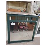 Green Hangable Mirror (Missing Hanging Wire)