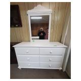 White Dresser With Mirror