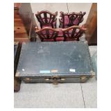 National Vulcanized Fibre Co Trunk With Content