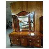 Century Dresser With Mirror