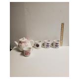 (3) National Security Agency Mugs, A Teapot And A