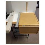 Folding Cork Board, 24" Ruler, (2) Dauphine Rods