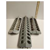 (3) Metal Chicken Feeders