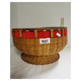 Red Ribbon Woven Basket