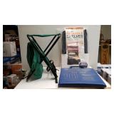 Foldable Seat, Seat Cushion, And Packable Shelves