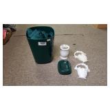 Green And White Bathroom Decorations