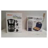 Parini Coffee Maker And Kalorik Waffle Maker