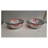 Two Sets Of Pyrex Bowls