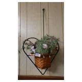 Handwoven Basket With Decorations