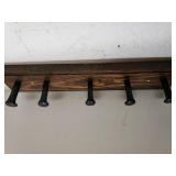 Wall Hanging With Railroad Spikes For Hanging