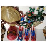 Spider-Man, Captain America Figures,  Assorted