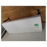 White Covered Entryway Bench