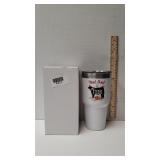 White Blood Sweat And Steers Insulated Cup