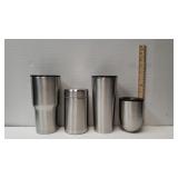 4 Different Stainless Steel Cups