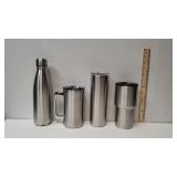 4 Different Stainless Steel Cups