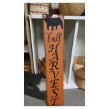 Fall Harvest Board With A Pig On Top