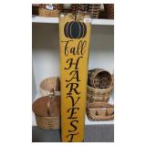 Fall Harvest Board With A Pumpkin On Top