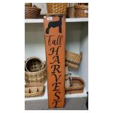 Fall Harvest Board With A Goat On Top