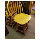 Swivel Wooden Bar Stool