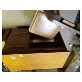 Vintage Wooden Desk And Chair