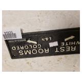 Vintage Americana Cast Iron Sign