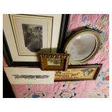 Assorted Pictures & Oval Mirror