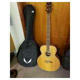 Dean Bass Acoustic Guitar With Case