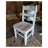 White Wooden Toddlers Chair